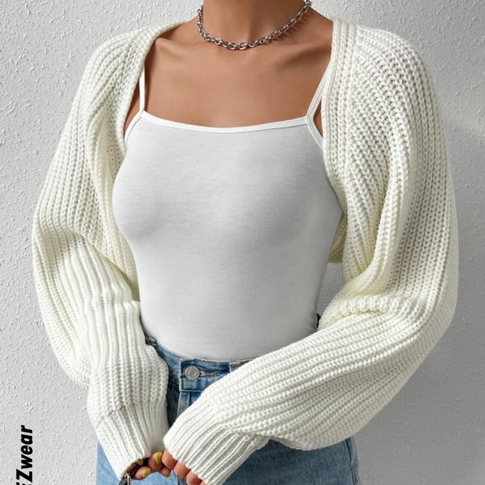 NEW Drop Shrug Crop Cardigan